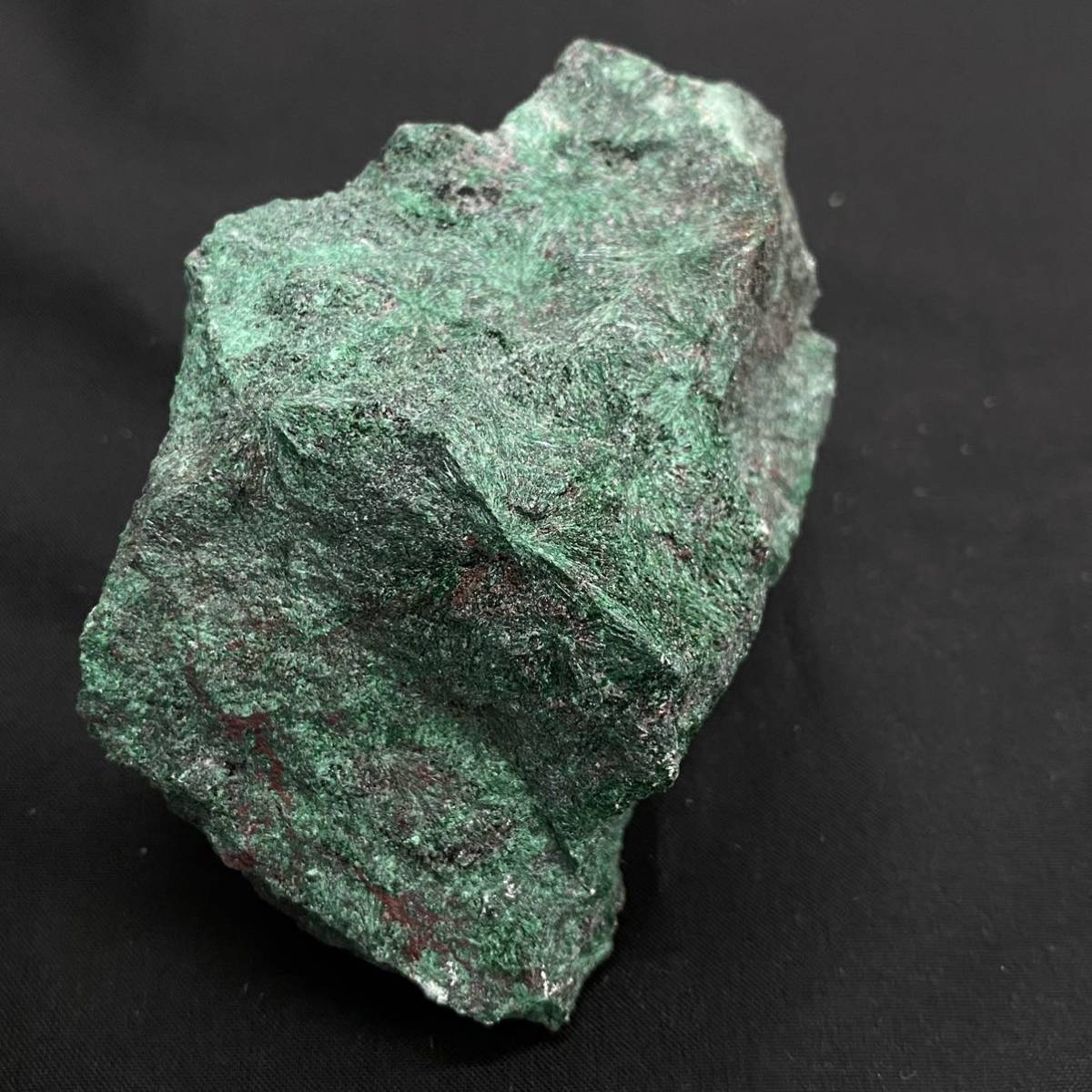858 鉱石 原石 天然石 MALACHITE 孔雀石 マラカイト 253g CuCO3・Cu(OH)2 アリゾナ州 U.S.A. 鉱物_画像3