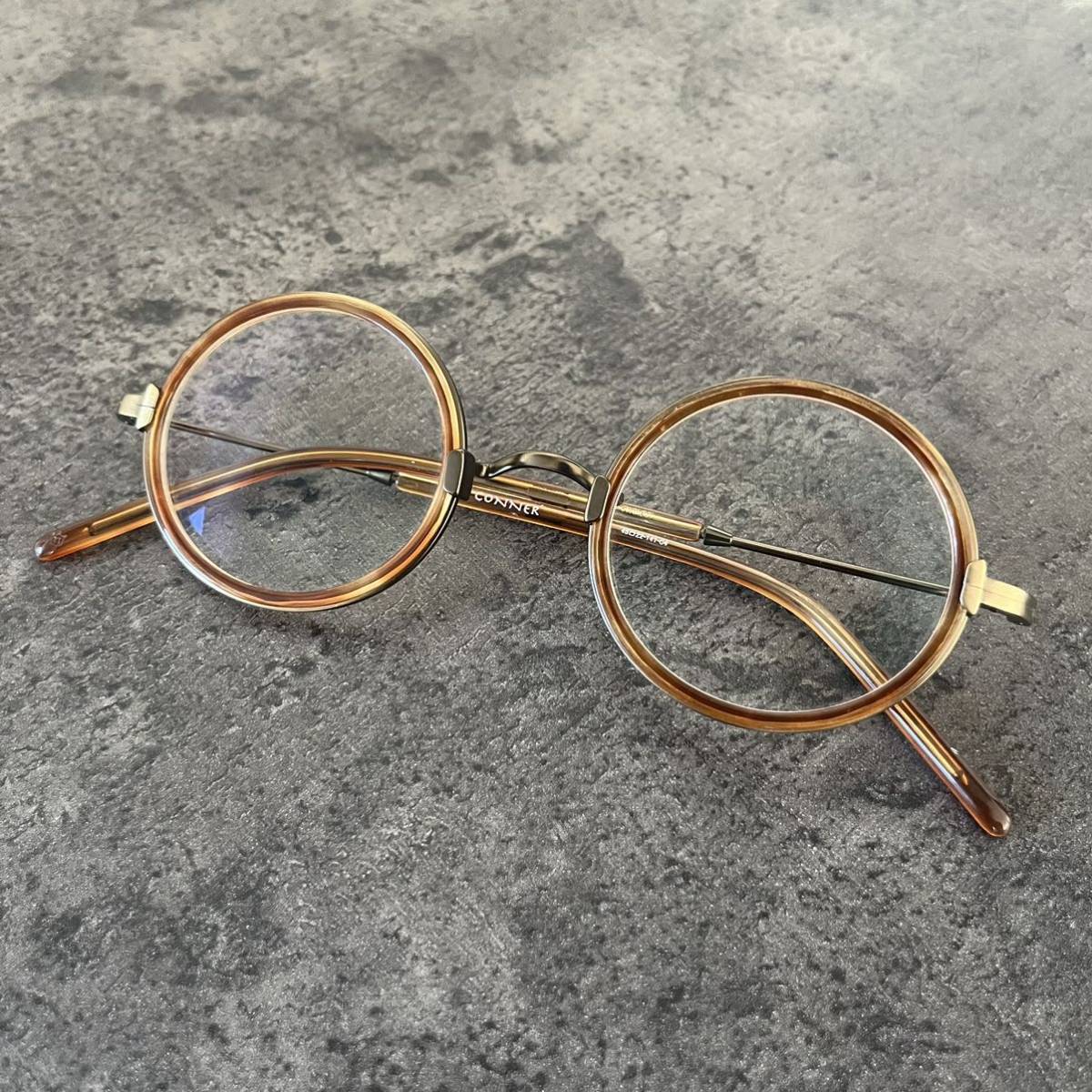 美品 NEWMAN CONNER メガネ 眼鏡 ラウンド ニューマン コナー ヴィンテージ風 オーバル アンティーク Oliver peoples moscot eyevan _画像2