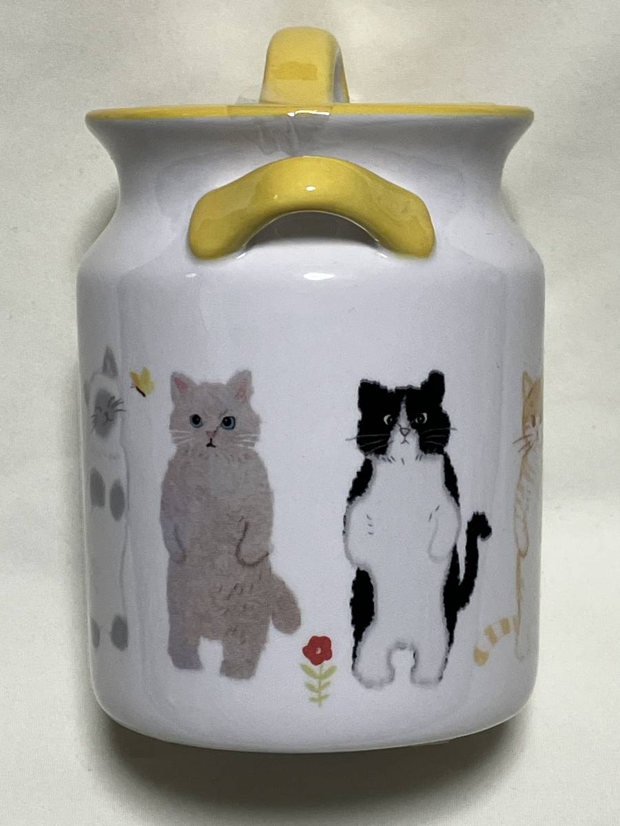 カルディ キャットキャニスター（キャンディ入） ネコの日 猫の日 KALDI 密閉容器 陶器製 キャニスター 保存容器 新品未開封_画像4