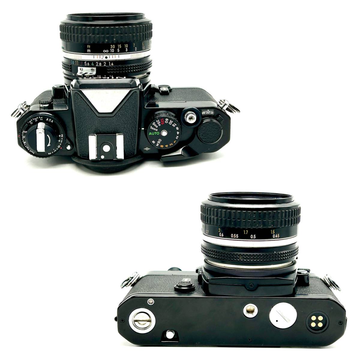 HY1271■【シャッターOK】Nikon ニコン FE CAMERA カメラ フィルムカメラ 50mm 1:1.4 ブラック ※レンズフィルター付き_画像5