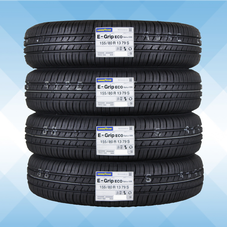 155/80R13 79S GOODYEAR グッドイヤー EFFICIENT GRIP ECO EG01 23年製 正規品 送料無料 4本セット税込 \18,400 より 2_画像1