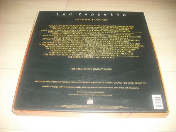 輸入盤・US盤/LED ZEPPELIN/4-COMPACT DISC SET/82144-2/4CD・BOX_画像5