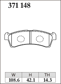 ディクセル ブレーキパッド フレアワゴンタフスタイル MM53S KPタイプ フロント左右セット 371148 DIXCEL ブレーキパット_画像2