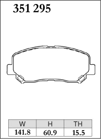 ディクセル ブレーキパッド CX-5 KFEP/KF5P/KF2P Mタイプ フロント左右セット 351295 DIXCEL ブレーキパット_画像2