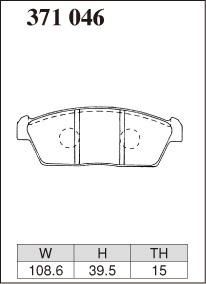 ディクセル ブレーキパッド キャロル AC6R Mタイプ フロント左右セット 371046 DIXCEL ブレーキパット