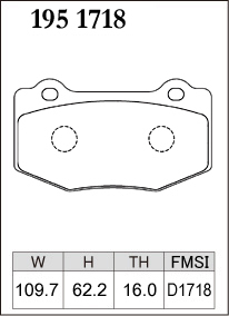 ディクセル ブレーキパッド コルベット (C7) Zタイプ リア左右セット 1951718 DIXCEL ブレーキパット_画像2