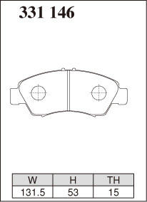 ディクセル ブレーキパッド シビック ES1 SP-βタイプ フロント左右セット 331146 DIXCEL ブレーキパット
