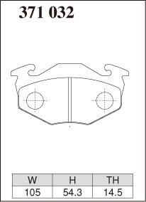 ディクセル ブレーキパッド ワゴンR CT21S Zタイプ フロント左右セット 371032 DIXCEL ブレーキパット_画像2