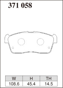 ディクセル ブレーキパッド フレアワゴンタフスタイル MM53S Zタイプ フロント左右セット 371058 DIXCEL ブレーキパット_画像2