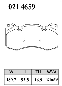 ディクセル ブレーキパッド レンジローバー ボヤージュ LM5S Pタイプ フロント左右セット 214659 DIXCEL ブレーキパット_画像2