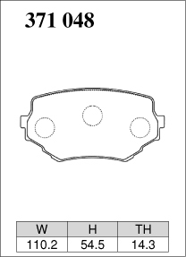 ディクセル ブレーキパッド エスクード TA11W Zタイプ フロント左右セット 371048 DIXCEL ブレーキパット_画像2