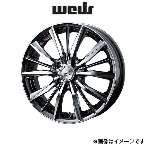 ウェッズ レオニス VX アルミホイール 1本 サクラ B6AW 16インチ ブラックメタルコートミラーカット 0033246 WEDS LEONIS VX_画像1