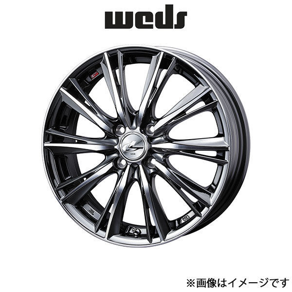 ウェッズ レオニス WX アルミホイール 1本 ジャスティ M900系 17インチ ブラックメタルコートミラーカット 0033882 WEDS LEONIS WX