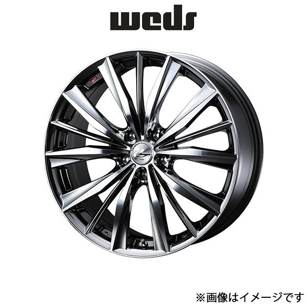 ウェッズ レオニス VX アルミホイール 1本 ヴェルファイア 30系 19インチ ブラックメタルコートミラーカット 0033287 WEDS LEONIS VX_画像1