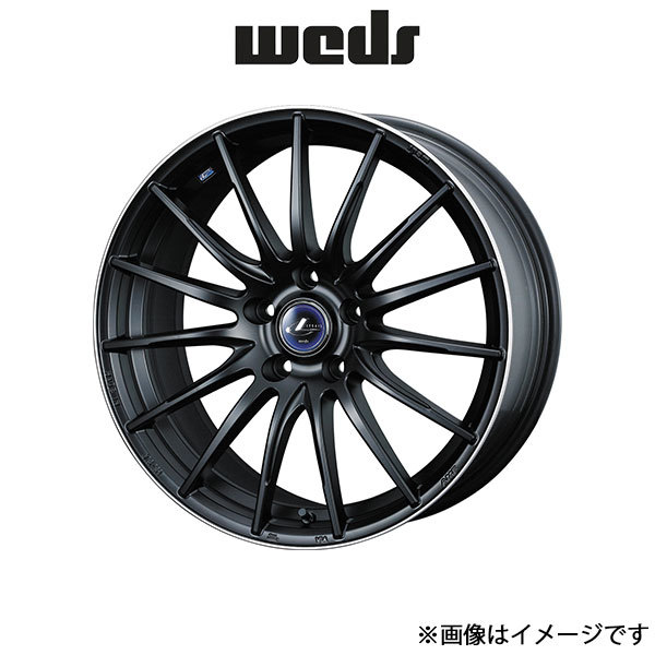 ウェッズ レオニス ナヴィア05 アルミホイール 1本 フーガ Y50 17インチ マットブラックリムポリッシュ 0036268 WEDS LEONIS NAVIA 05_画像1