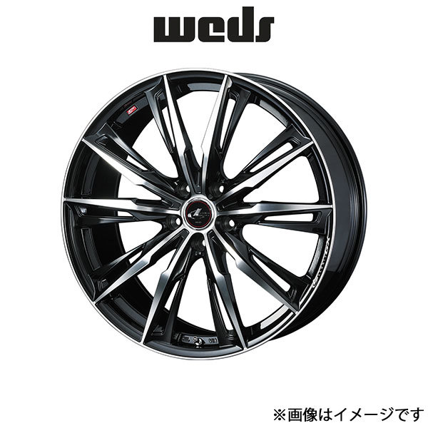 ウェッズ レオニス GX アルミホイール 1本 GS 10系 17インチ パールブラック/ミラーカット 0039358 WEDS LEONIS GX