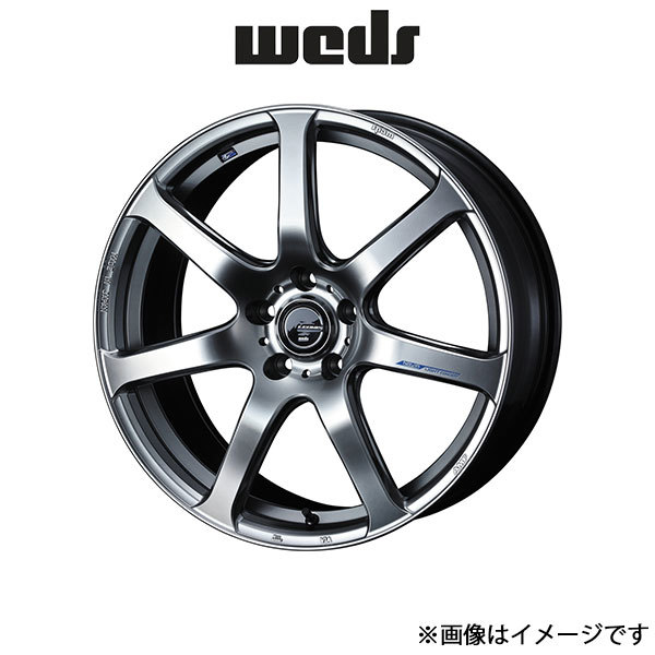 ウェッズ レオニス ナヴィア07 アルミホイール 1本 エルグランド E52 18インチ ハイパーシルバーブラック 0039579 WEDS LEONIS NAVIA 07_画像1