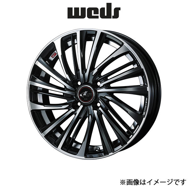 ウェッズ レオニス FS アルミホイール 1本 サクラ B6AW 16インチ パールブラック/ミラーカット 0039962 WEDS LEONIS FS_画像1