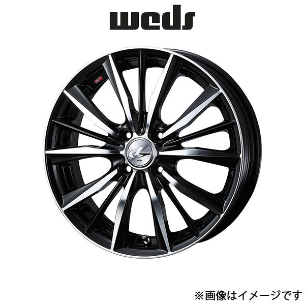 ウェッズ レオニス VX アルミホイール 4本 サクラ B6AW 16インチ ブラックミラーカット 0033245 WEDS LEONIS VX_画像1