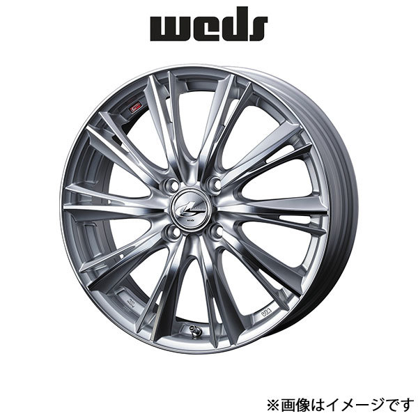 ウェッズ レオニス WX アルミホイール 4本 サクラ B6AW 16インチ ハイパーシルバーミラーカット 0033869 WEDS LEONIS WX_画像1