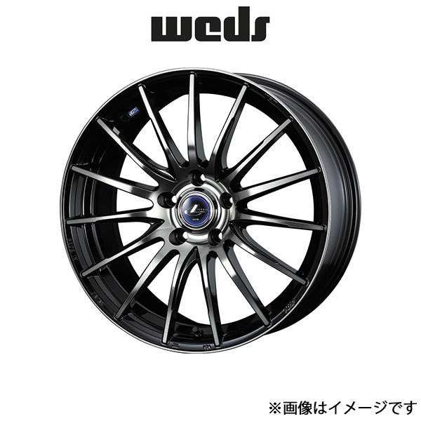 ウェッズ レオニス ナヴィア05 アルミホイール 4本 デリカD:5 CV2W/CV4W 16インチ ブラックミラーカット 0036259 WEDS LEONIS NAVIA 05_画像1