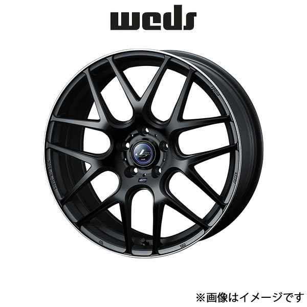 ウェッズ レオニス ナヴィア06 アルミホイール 1本 アコードツアラー CW1/CW2 18インチ マットブラック 0037623 WEDS LEONIS NAVIA 06_画像1