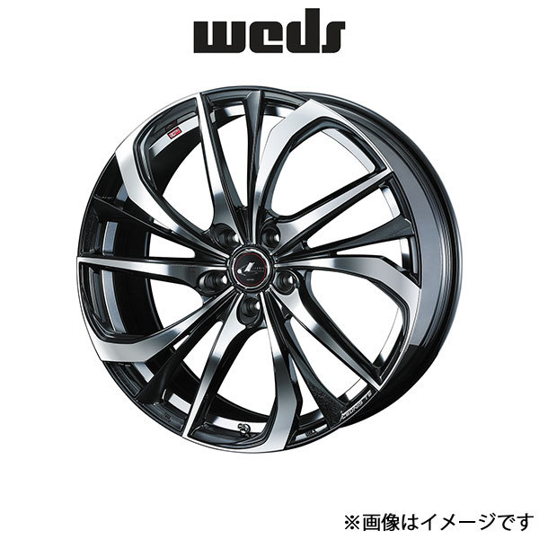 ウェッズ レオニス TE アルミホイール 4本 アコード CL7/CL8/CL9 17インチ パールブラック/ミラーカット 0038771 WEDS LEONIS TE_画像1