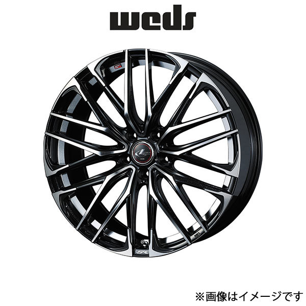 ウェッズ レオニス SK アルミホイール 4本 インプレッサスポーツ GP系 17インチ パールブラックミラーカット 0038317 WEDS LEONIS SK_画像1