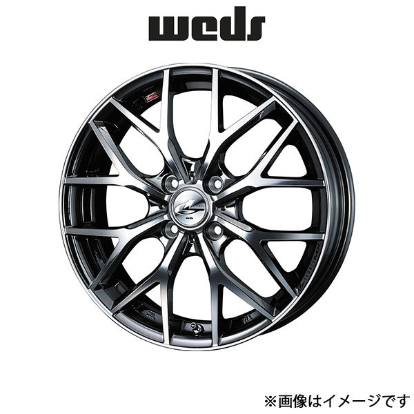 ウェッズ レオニス MX アルミホイール 4本 タウンボックス DS64W 16インチ ブラックメタルコートミラーカット 0037409 WEDS LEONIS MX
