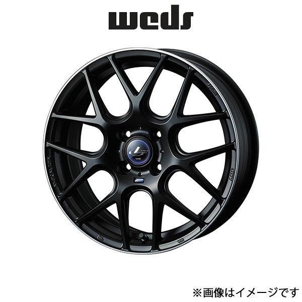 ウェッズ レオニス ナヴィア06 アルミホイール 1本 eKクロス B3#W 15インチ マットブラックリムポリッシュ 0037601 WEDS LEONIS NAVIA 06_画像1