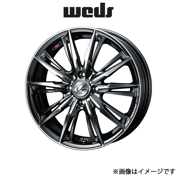 ウェッズ レオニス GX アルミホイール 1本 サクラ B6AW 15インチ ブラックメタルコート/ミラーカット 0039332 WEDS LEONIS GX_画像1