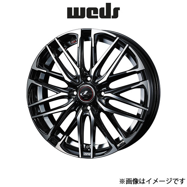 ウェッズ レオニス SK アルミホイール 4本 マーチ K12 16インチ パールブラックミラーカット 0039051 WEDS LEONIS SK