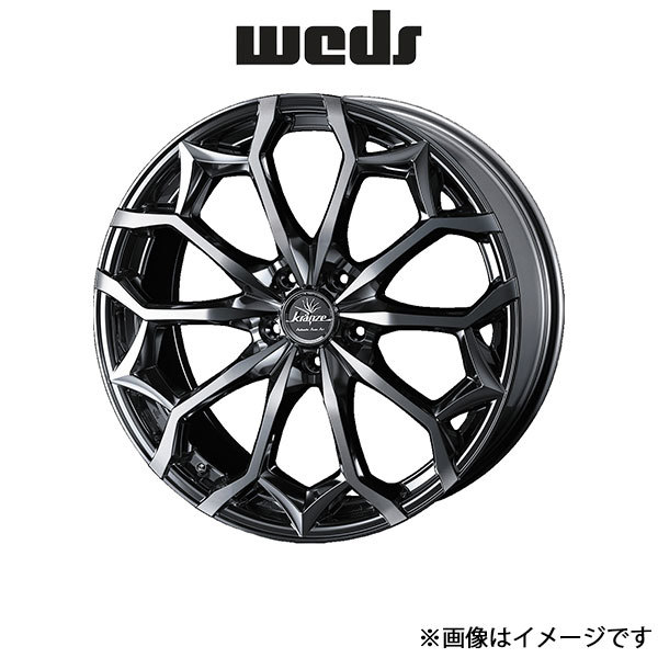 ウェッズ クレンツェ ジルドーン 384EVO アルミホイール 4本 プリウスα 40系 19インチ ブラック 0040082 WEDS Kranze Zildawn 384EVO_画像1