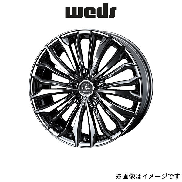 ウェッズ クレンツェ フェルゼン 358EVO アルミホイール 4本 クラウン 210系 18インチ スーパーブラック 0040715 WEDS Kranze Felsen_画像1