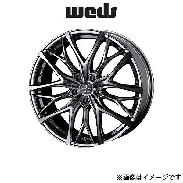 ウェッズ クレンツェ ウィーバル 100EVO アルミホイール 1本 SX4 Sクロス YA22S/YB22S 18インチ ブラック 0040729 WEDS Kranze Weaval_画像1