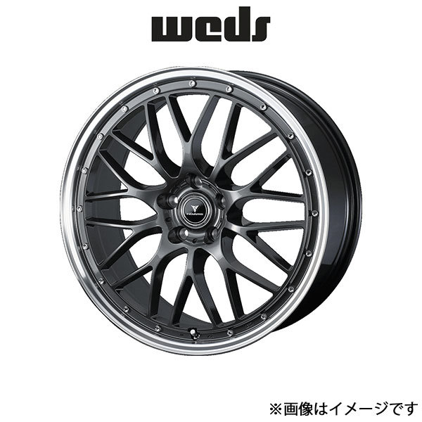 ウェッズ ノヴァリス アセット M1 アルミホイール 4本 RX L10系 18インチ ガンメタ/リムポリッシュ 0041075 WEDS NOVARIS ASSETE M1_画像1