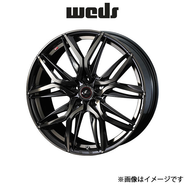 ウェッズ レオニス LM アルミホイール 4本 カムリ 40系 18インチ パールブラックミラーカット/チタントップ 0040829 WEDS LEONIS LM_画像1