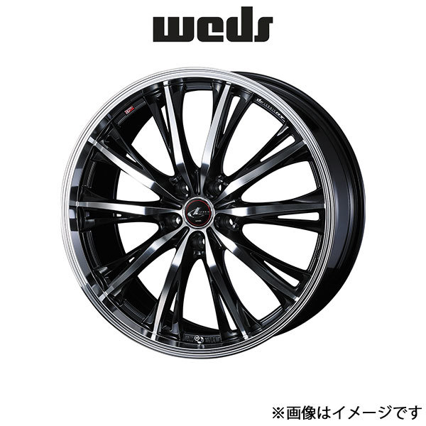 ウェッズ レオニス RT アルミホイール 4本 インプレッサWRX STI GRF/GVF 18インチ パールブラック/ミラーカット 0041192 WEDS LEONIS RT_画像1