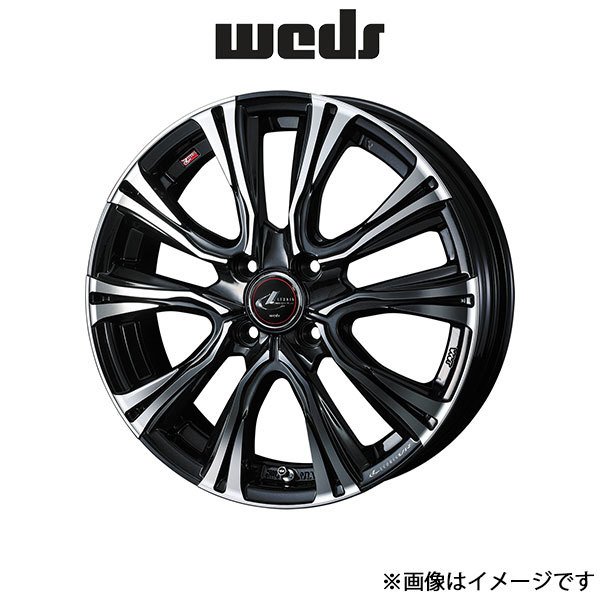 ウェッズ レオニス VR アルミホイール 4本 サクラ B6AW 16インチ パールブラック/ミラーカット 0041223 WEDS LEONIS VR_画像1