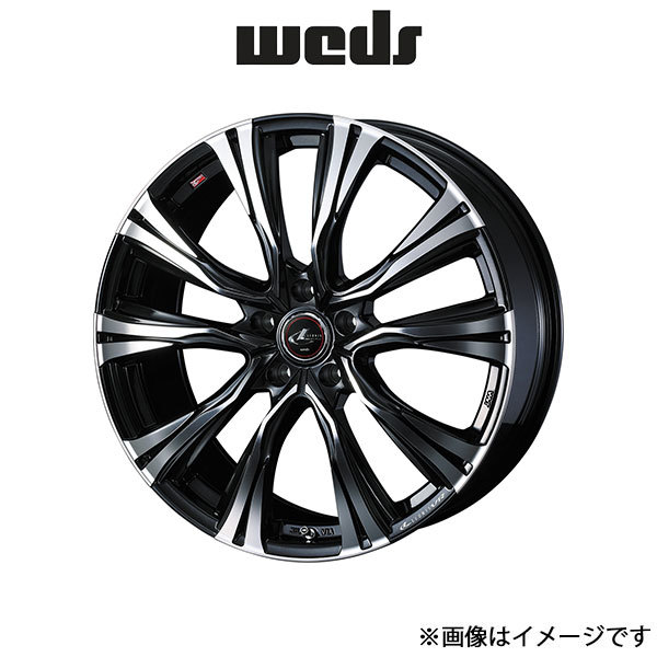 ウェッズ レオニス VR アルミホイール 1本 SX4 Sクロス YA22S/YB22S 18インチ パールブラック/ミラーカット 0041265 WEDS LEONIS VR_画像1