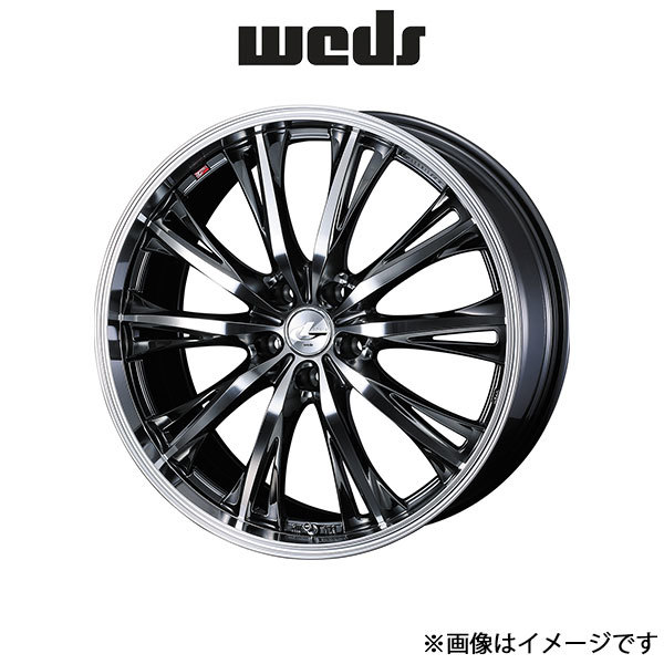 ウェッズ レオニス RT アルミホイール 1本 リーフ ZE0 17インチ ブラックメタルコート/ミラーカット 0041179 WEDS LEONIS RT