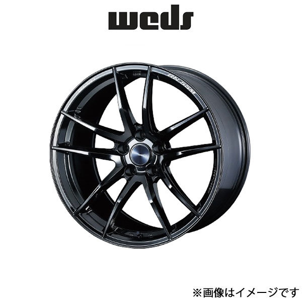 ウェッズ ウェッズスポーツ RN-55M アルミホイール 4本 プリウスα 40系 18インチ グロスブラック 0072952 WEDS WedsSport RN-55M_画像1