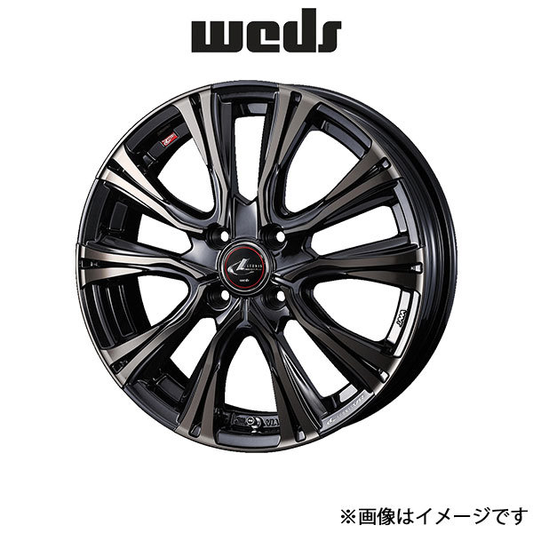 ウェッズ レオニス VR アルミホイール 1本 ルークス ML21S 16インチ パールブラックミラーカット/チタントップ 0041222 WEDS LEONIS VR