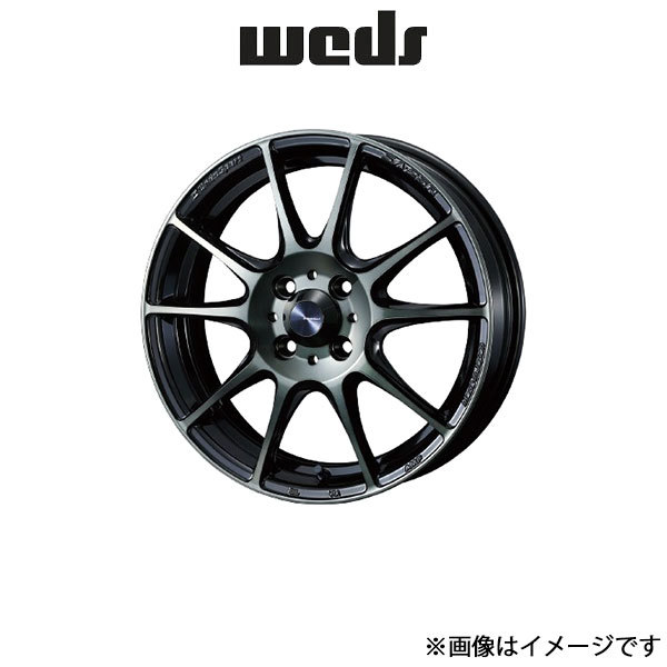 ウェッズ ウェッズスポーツ SA-25R アルミホイール 1本 フィット GE6/GE7/GE8/GE9/GP1/GP4 17インチ ブラック 0073704 WEDS WedsSport_画像1