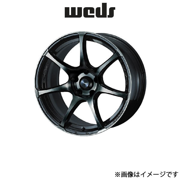 ウェッズ ウェッズスポーツ SA-75R アルミホイール 1本 セレナ C25 18インチ ウォースブラッククリアー 0073984 WEDS WedsSport SA-75R_画像1