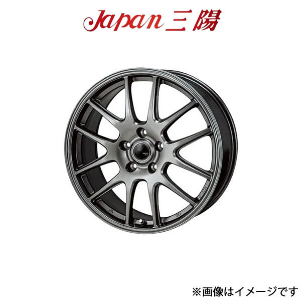 ジャパン三陽 ザック JP-205 アルミホイール 1本 レガシィ B4 BL5/BLE(16×6.5J 5-100 INSET41 ブラックシルバー)Japan三陽 ZACK JP-205