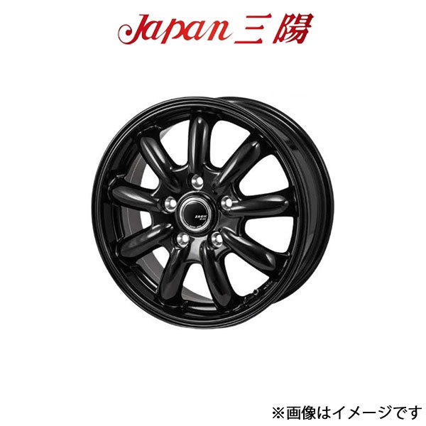 ジャパン三陽 ザック JP-209 アルミホイール 1本 レガシィ アウトバック BR9(17×7.0J 5-100 INSET48 グロスブラック)Japan三陽 ZACK_画像1