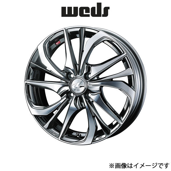 ウェッズ レオニス TE アルミホイール 1本 シャトル GK8/GK9/GP7/GP8 16インチ ブラックメタルコート/ミラーカット 0038751 WEDS LEONIS TE_画像1