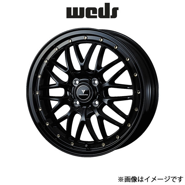 ウェッズ ノヴァリス アセット M1 アルミホイール 1本 パレット MK21S 15インチ ブラック/ゴールドピアス 0041060 WEDS NOVARIS ASSETE M1_画像1