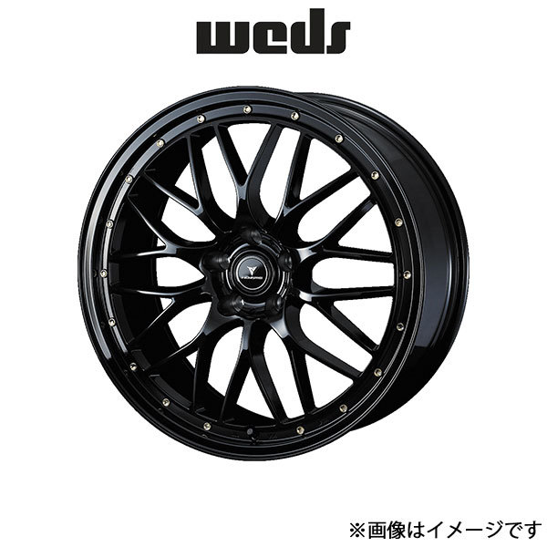 ウェッズ ノヴァリス アセット M1 アルミホイール 1本 WRX STI VAB 18インチ ブラック/ゴールドピアス 0041065 WEDS NOVARIS ASSETE M1_画像1